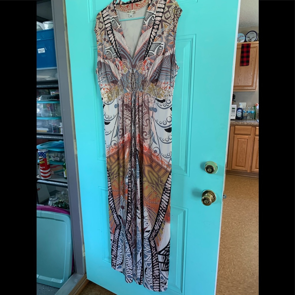 Cute Maxi Dress with Rhinestones